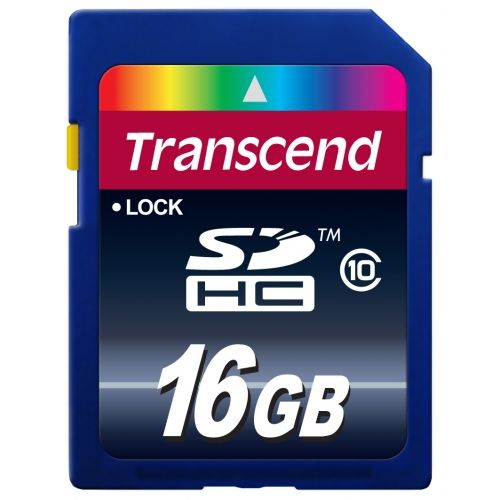 голяма снимка на Transcend 16GB SDHC CARD SD 3.0 SPD Class10 TS16GSDHC10