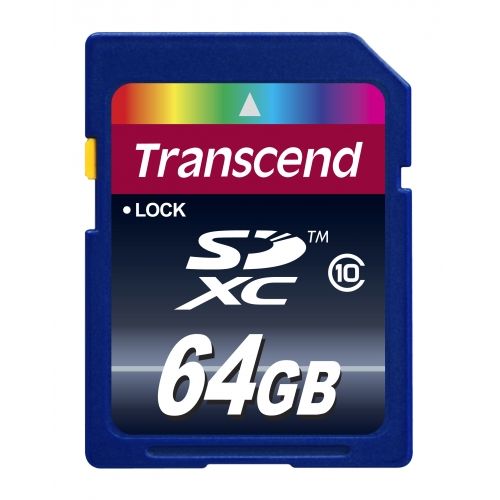 голяма снимка на Transcend 64GB SDXC CARD Class10 TS64GSDXC10