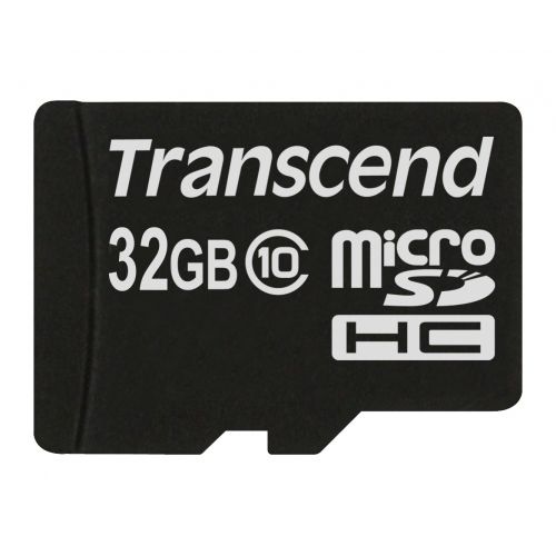 голяма снимка на Transcend 32GB micro SDHC10 Class 10 TS32GUSDC10