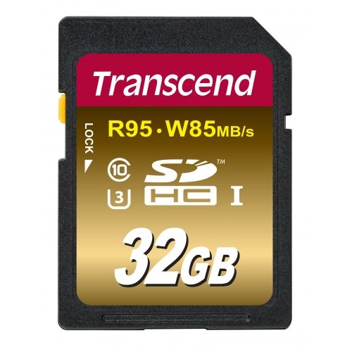 голяма снимка на Transcend 32GB SDHC UHS-I U3X TS32GSDU3X