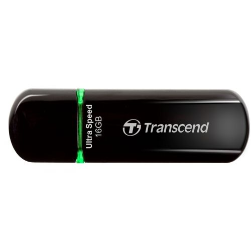 голяма снимка на Transcend 16GB JetFlash 600 MLC USB 2.0 Green TS16GJF600
