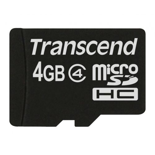 голяма снимка на Transcend 4GB micro SDHC4 TS4GUSDC4