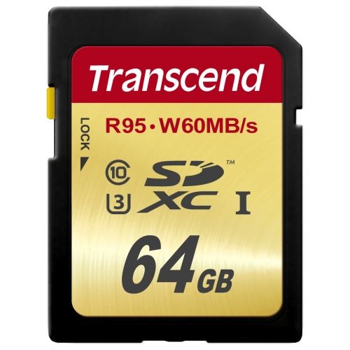 голяма снимка на Transcend 64GB SDXC UHS-I U3 TS64GSDU3