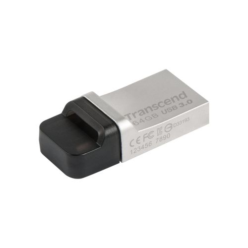 голяма снимка на Transcend 64GB JetFlash 880 On-The-Go  USB 3.0 TS64GJF880S