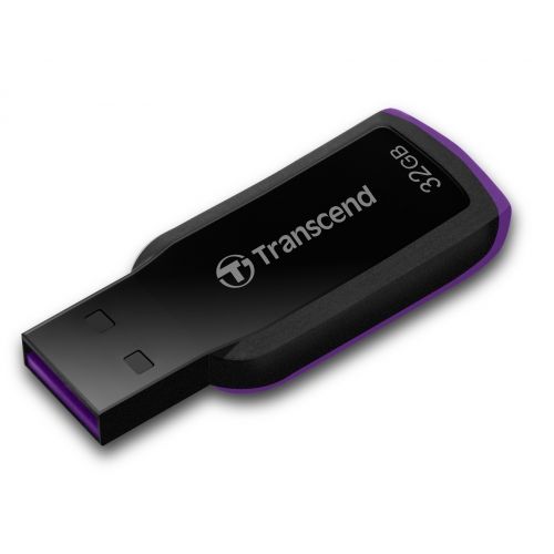 голяма снимка на Transcend 32GB JetFlash 360 USB 2.0 Purple TS32GJF360