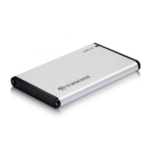 голяма снимка на Transcend StoreJet S3 External Case SATA USB 3.0 Aluminum TS0GSJ25S3