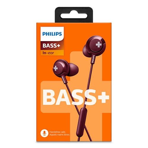 голяма снимка на Philips BASS+ Headphones Red SHE4305RD
