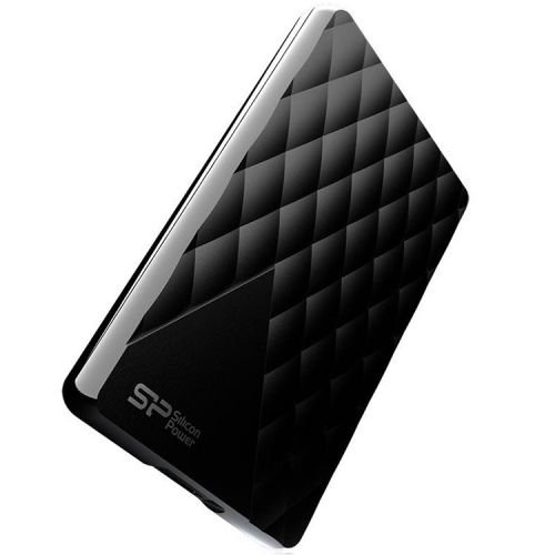 голяма снимка на SILICON POWER 500GB Portable Diamond D06 Black SP500GBPHDD06S3K