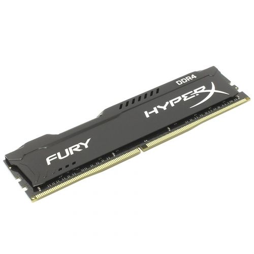 голяма снимка на KINGSTON 16GB 2666MHz DDR4 CL16 HyperX FURY Black HX426C16FB/16