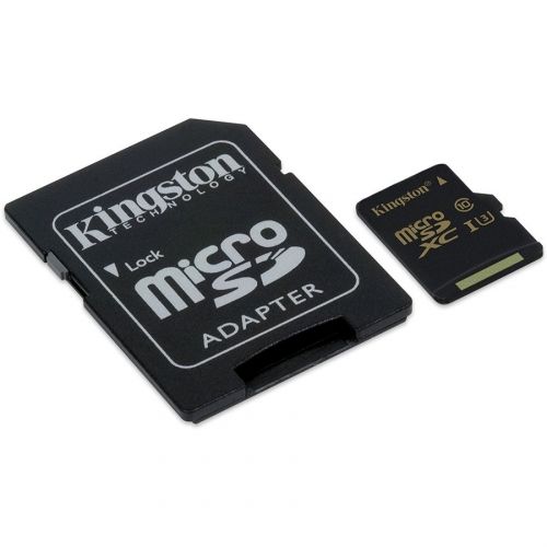 голяма снимка на Kingston 64GB microSDHC Class U3 UHS-I Adapter SDCG/64GB