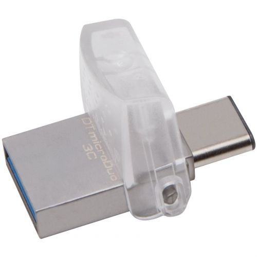 голяма снимка на Kingston 64GB DT microDuo 3C USB 3.1 Type-C DTDUO3C/64GB