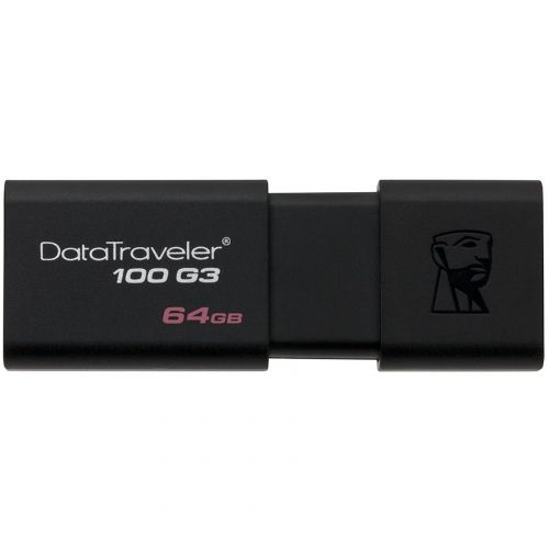 голяма снимка на Kingston 64GB USB 3.0 DataTraveler 100 G3 DT100G3/64GB