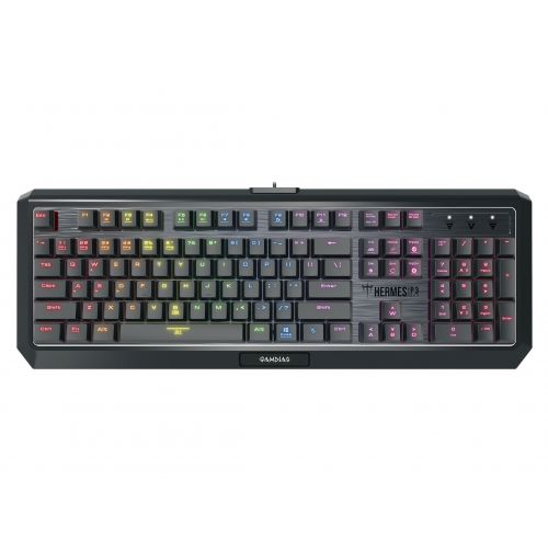 голяма снимка на Gamdias Gaming Keyboard Mechanical - HERMES P3 RGB