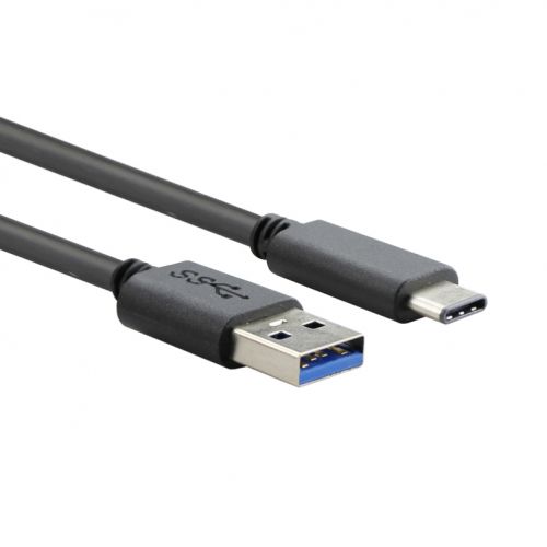 голяма снимка на VCom USB 3.1 Micro type C to USB 3.1 AM Black CU401-2m