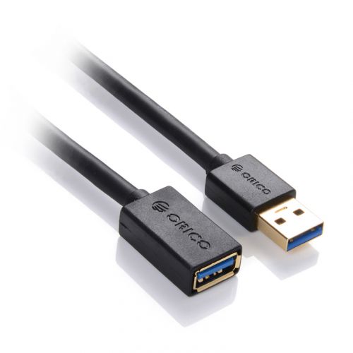 голяма снимка на Orico Cable Extension USB3.0 A/M to A/F 1.5m black CER3-15-V1-BK-PRO