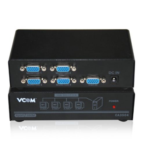 голяма снимка на VCom VGA Splitter 1x4 DD134