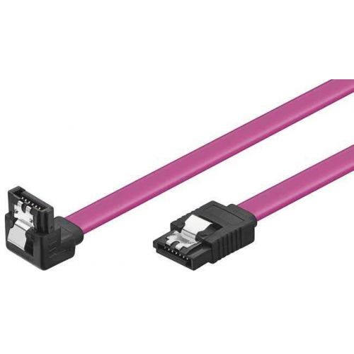 голяма снимка на VCom SATA Cable W/Lock Right Angle CH302R-0.45m