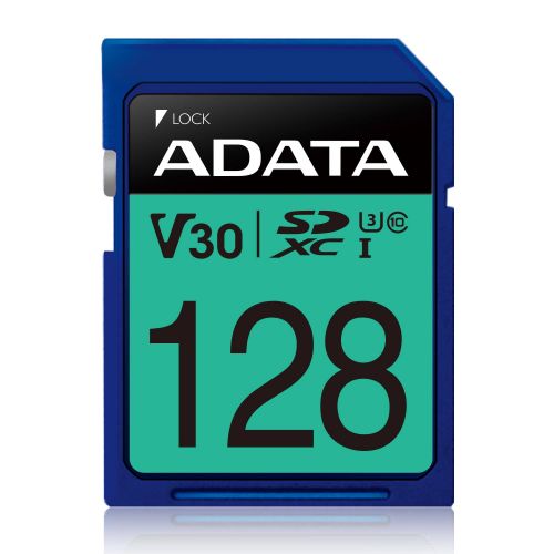 голяма снимка на 128GB SDXC UHS-I U3 V30S ADATA
