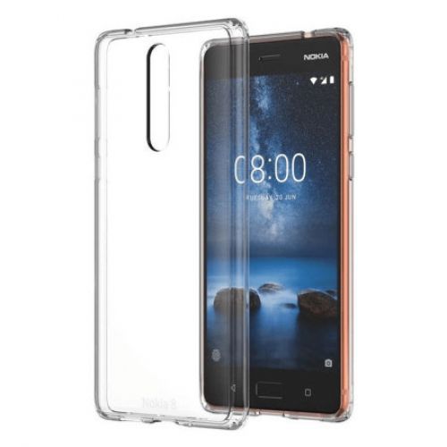 голяма снимка на NOKIA 8 HYBR CRYS COVER CC-701