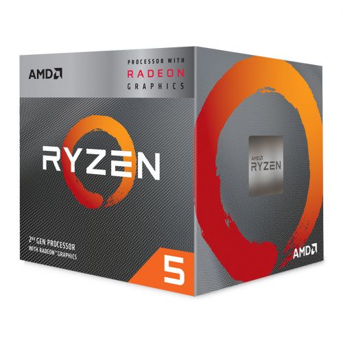 голяма снимка на AMD Ryzen 5 4C/8T 3400G 4.2GHz 6MB 65W AM4 box RX Vega 11 Graphics