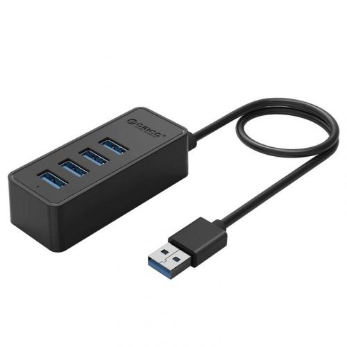 голяма снимка на Orico USB3.0 HUB 4 port USB/Micro USB input 1m W5P-U3-100-BK-PRO