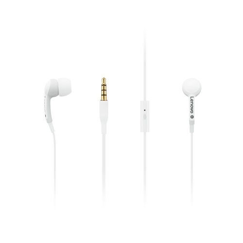 голяма снимка на Lenovo 100 In-Ear Headphones White GXD0S50938