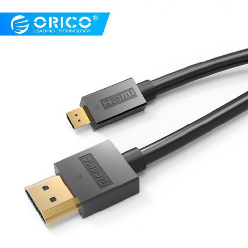 голяма снимка на Orico Cable HDMI 2.0 to Micro HDMI Type D 4K/60Hz 1m HD101-10-BK