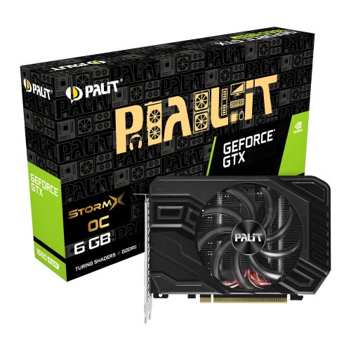 голяма снимка на Palit NVIDIA GeForce GTX 1660 SUPER 6GB StormX OC NE6166SS18J9-161F