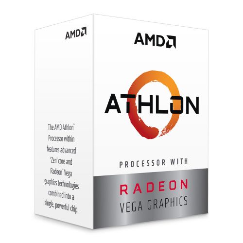 голяма снимка на AMD Athlon 3000G 2C 3.5GHz 5MB 35W AM4 box