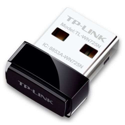 голяма снимка на NIC TP-Link TL-WN725N USB 2.0 Nano Adapter 2,4GHz Wireless N 150 Mbps