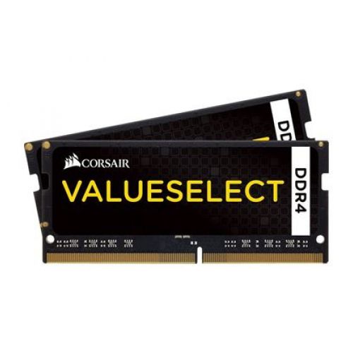 голяма снимка на CORSAIR Value Select DDR4 2x4 GB SO-DIMM CMSO8GX4M2A2133C15
