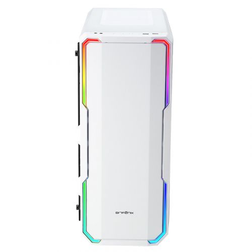 голяма снимка на BitFenix Enso Mid Tower Case RGB White Tempered Glass