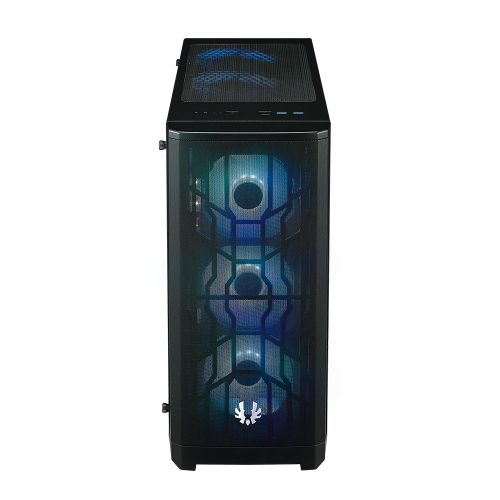голяма снимка на BitFenix Nova Mesh Mid Tower Case RGB Black Tempered Glass