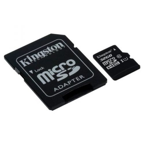 голяма снимка на Kingston 32GB microSDHC Endurance Flash Memory Card Class 10