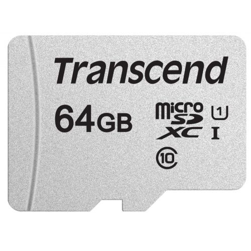 голяма снимка на Transcend 64GB microSDXC I Class 10 U1 UHS-I TS64GUSD300S