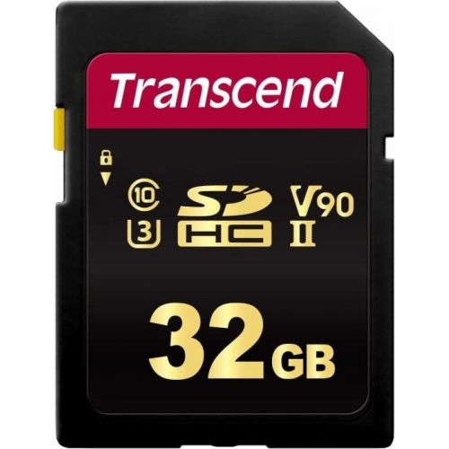 голяма снимка на Transcend 32GB SD Card SDXC SDHC UHS-II C10 U3 V90 285MBs 180MBs TS32GSDC700S