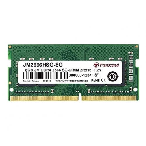 голяма снимка на Transcend 8GB JM DDR4 2666Mhz SO-DIMM CL19 1.2V JM2666HSG-8G