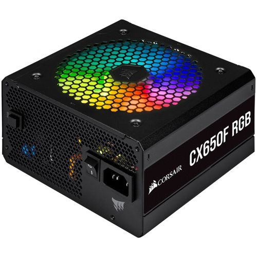 голяма снимка на Corsair CX650F 650W modular RGB Bronze RGB Black CP-9020217-EU