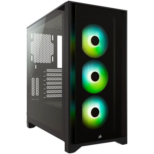 голяма снимка на CORSAIR iCUE 4000X RGB Tempered Glass Mid CC-9011204-WW