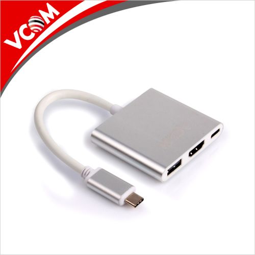 голяма снимка на VCom Docking USB Type-C to HDMI USB 3.0 Type-C Power Distribution CU427M
