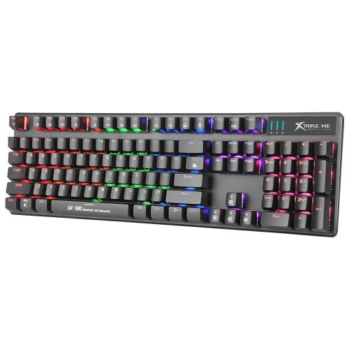 голяма снимка на Xtrike ME Gaming Keyboard Mechanical GK-980 Blue switches Rainbow backlight