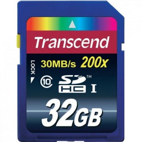 голяма снимка на Transcend 32GB SDHC Class 10 TS32GSDHC10