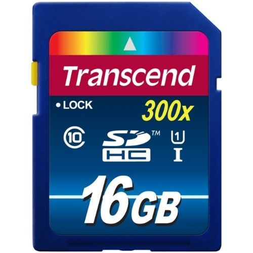 голяма снимка на Transcend 16GB SDHC UHS-I Premium Class 10 TS16GSDU1