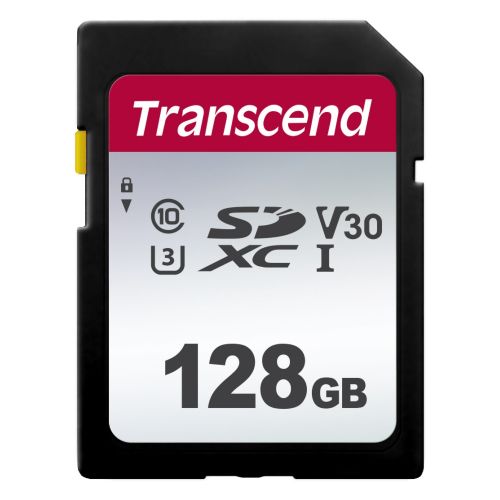 голяма снимка на Transcend 128GB SD Card UHS-I U1 TS128GSDC300S