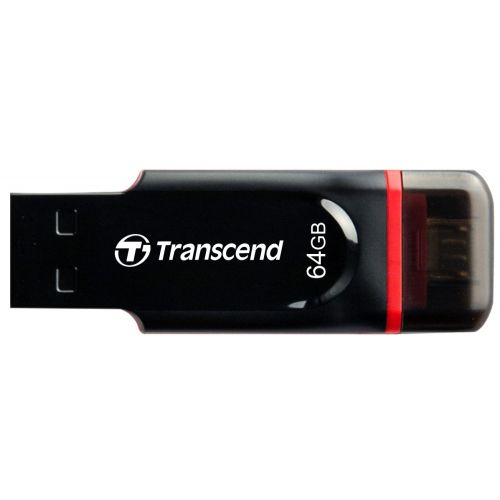 голяма снимка на Transcend 64GB JETFLASH 340 OTG USB2.0 TS64GJF340
