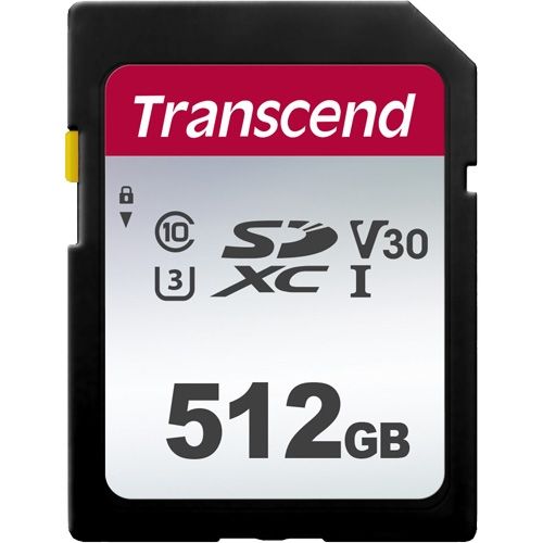 голяма снимка на Transcend 512GB SD card UHS-I U3 TS512GSDC300S