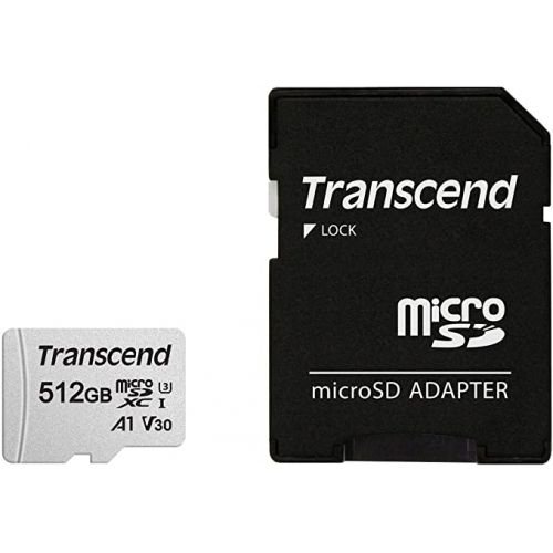 голяма снимка на Transcend 512GB microSD UHS-I U3 A1 with adapter TS512GUSD300S-A