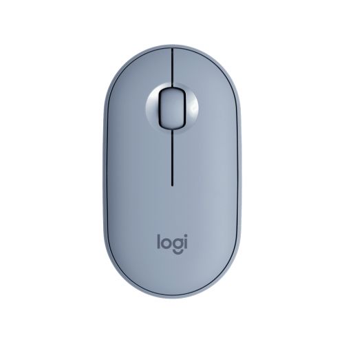 голяма снимка на Logitech Pebble M350 Wireless Mouse Blue Grey EMEA 910-005719