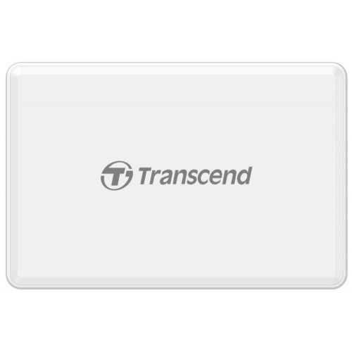 голяма снимка на Transcend USB 3.1 Gen 1 All-in-1 Multi Memory Card Reader White TS-RDF8W2
