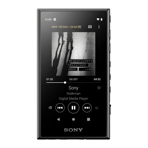 голяма снимка на Sony NW-A105 16GB Hi-Res Audio NFC Bluetooth black NWA105B.CEW